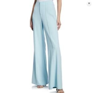 Alice + Olivia Light Blue Wide Leg High Waist Dress Pants Size 12 Career Evening